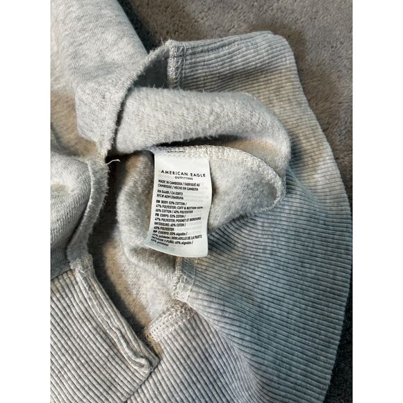 American Eagle Seriously Lived In Oversized Gray Sweater XL - Picture 3 of 6